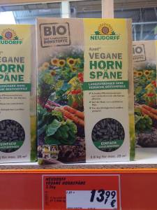 vegane bio hornspäne als dünger 🙂