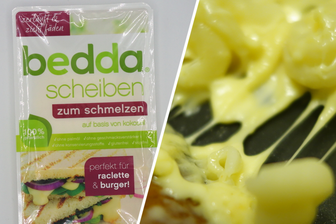 Diese Käse-Alternative von Bedda schmilz und zieht echte Fäden.