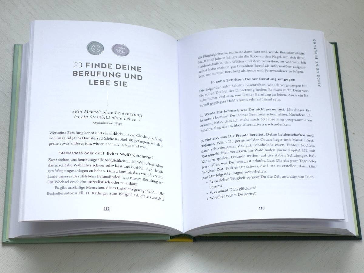 Das Minimalismus-Buch von innen