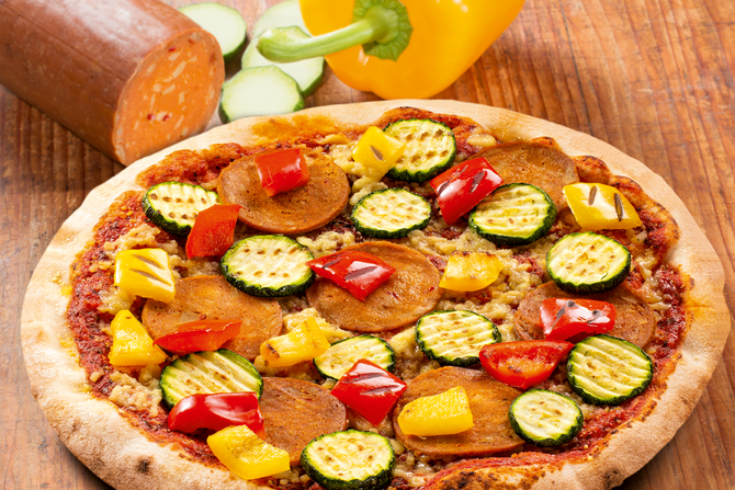 Die vegane Pizza Pepe von bio inside