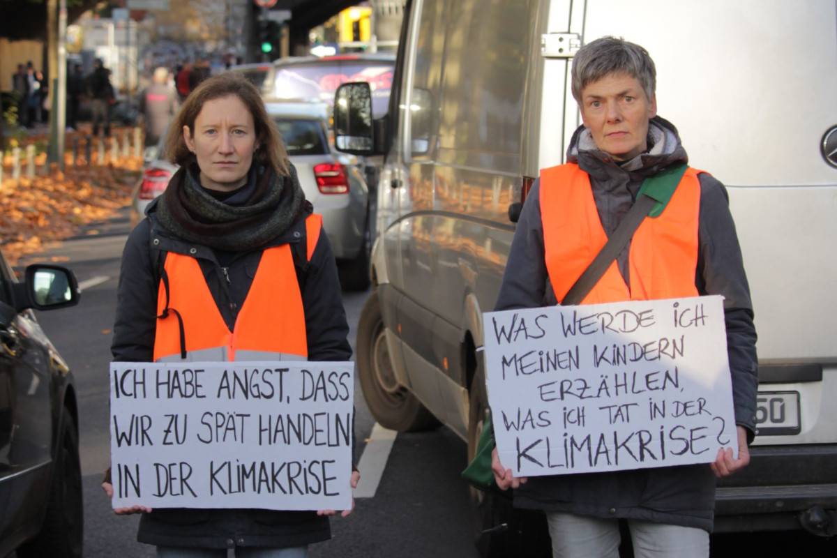 Klimaaktivistinnen der "Letzten Generation".