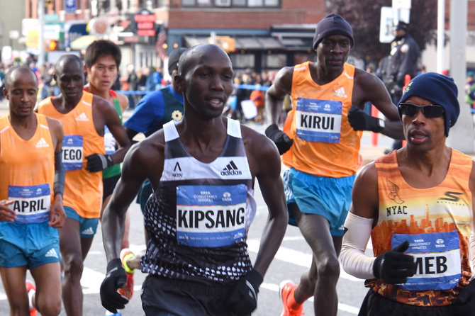 Afrikanische Marathon-Läufer