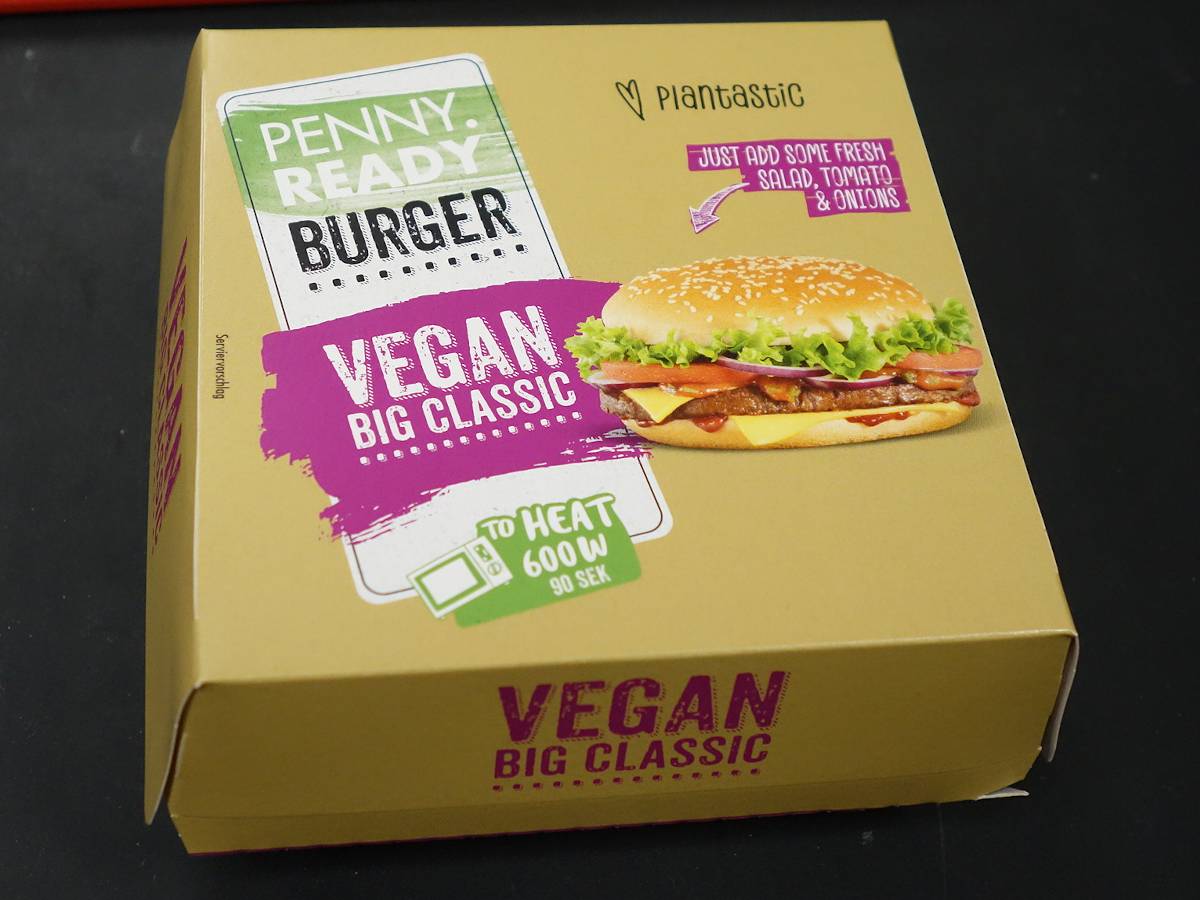 Penny hat mit dem "Big Vegan Classic"-Burger ebenfalls einen Vegan-Burger im Sortiment.