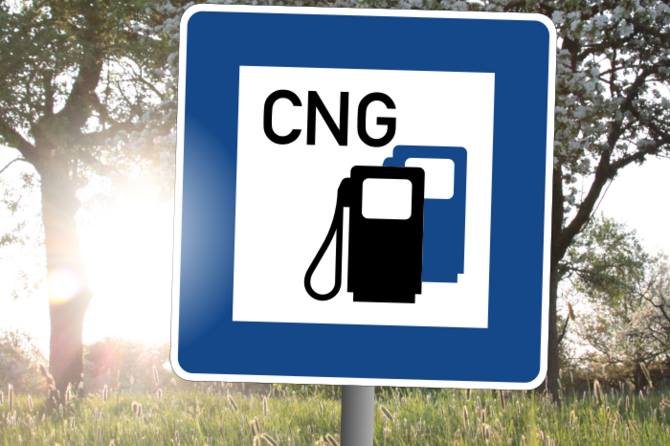 CNG-Gas gibt es an vielen Tankstellen