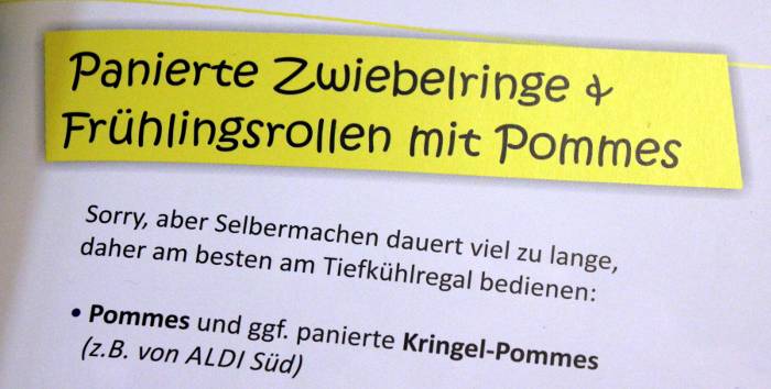 Zwiebelringe - warum nicht mal aus dem Tiefkühler?