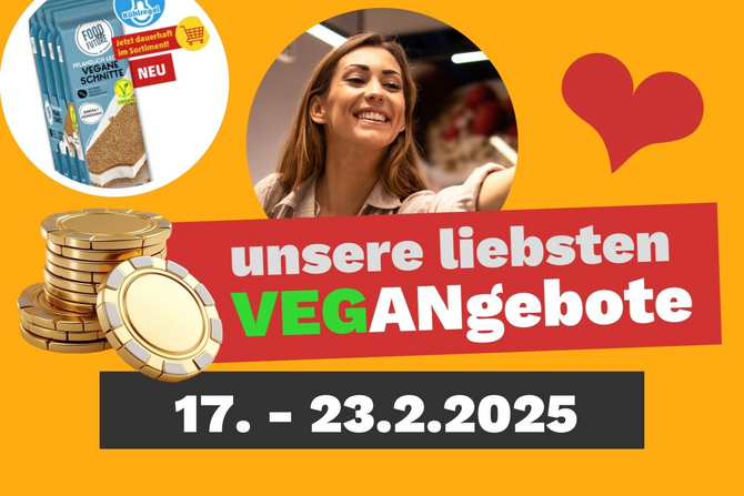 Die besten veganen Schnäppchen & Aktionen in der KW 8 / 2025