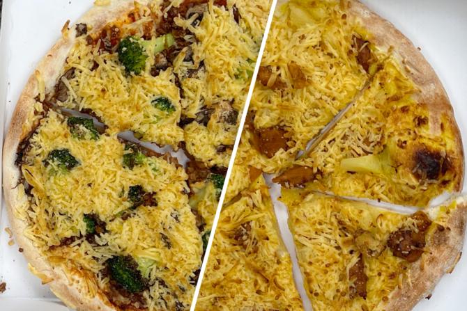 Wie schmecken die veganen "Goa" und "Ohio"-Pizzen von World of Pizza?